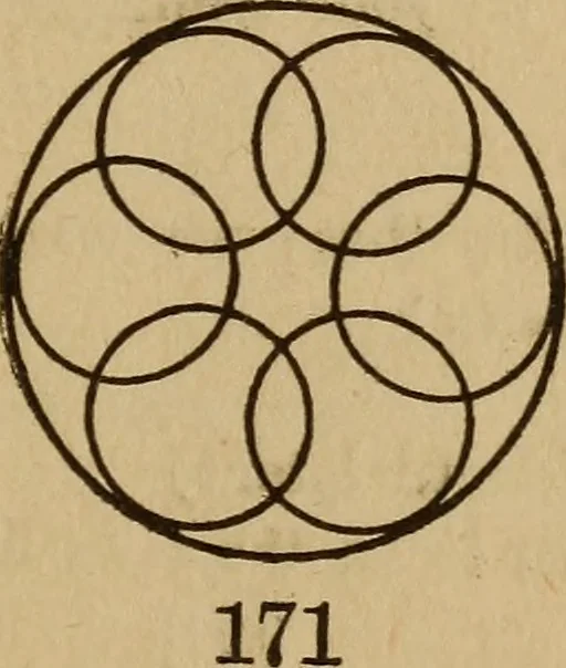 An illustration from Life in the circles, 1920, leaf 182