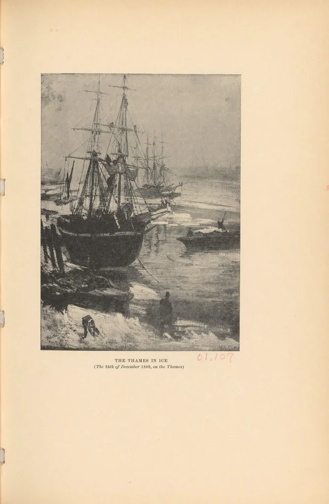 An illustration from The life of James McNeill Whistler, 1908, leaf 181