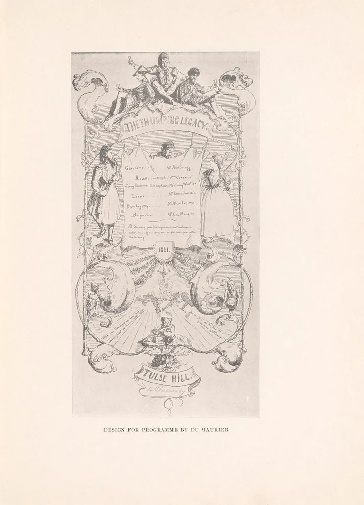 An illustration from The life of James McNeill Whistler, 1908, leaf 155