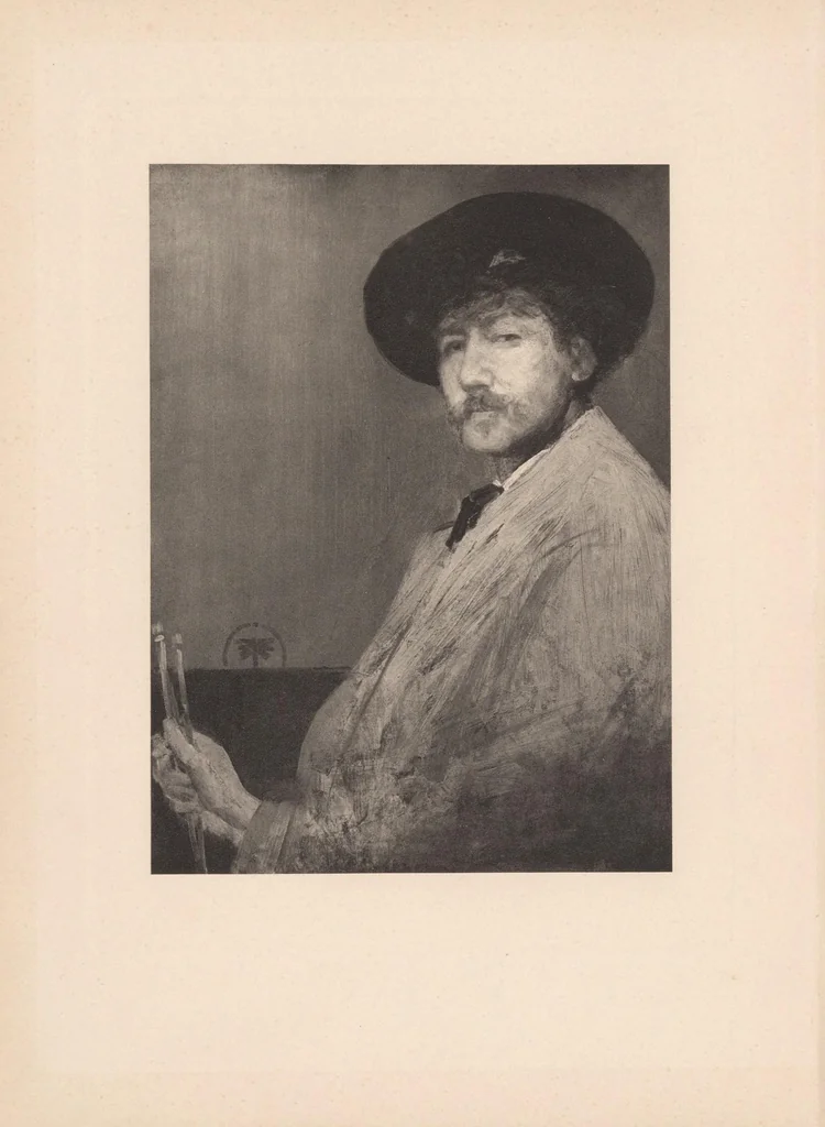 An illustration from The life of James McNeill Whistler, 1908, leaf 10