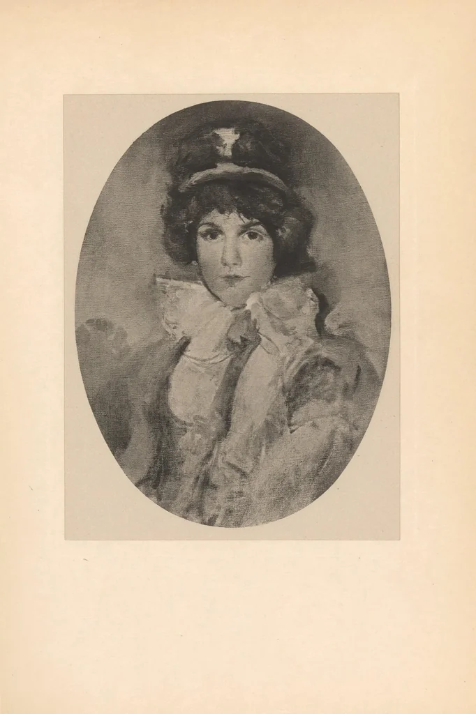 An illustration from The life of James McNeill Whistler, 1908, leaf 367
