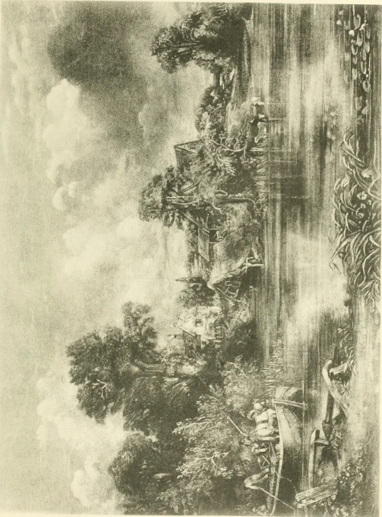 An illustration from Life and letters of John Constable, R. A, 1896, leaf 132