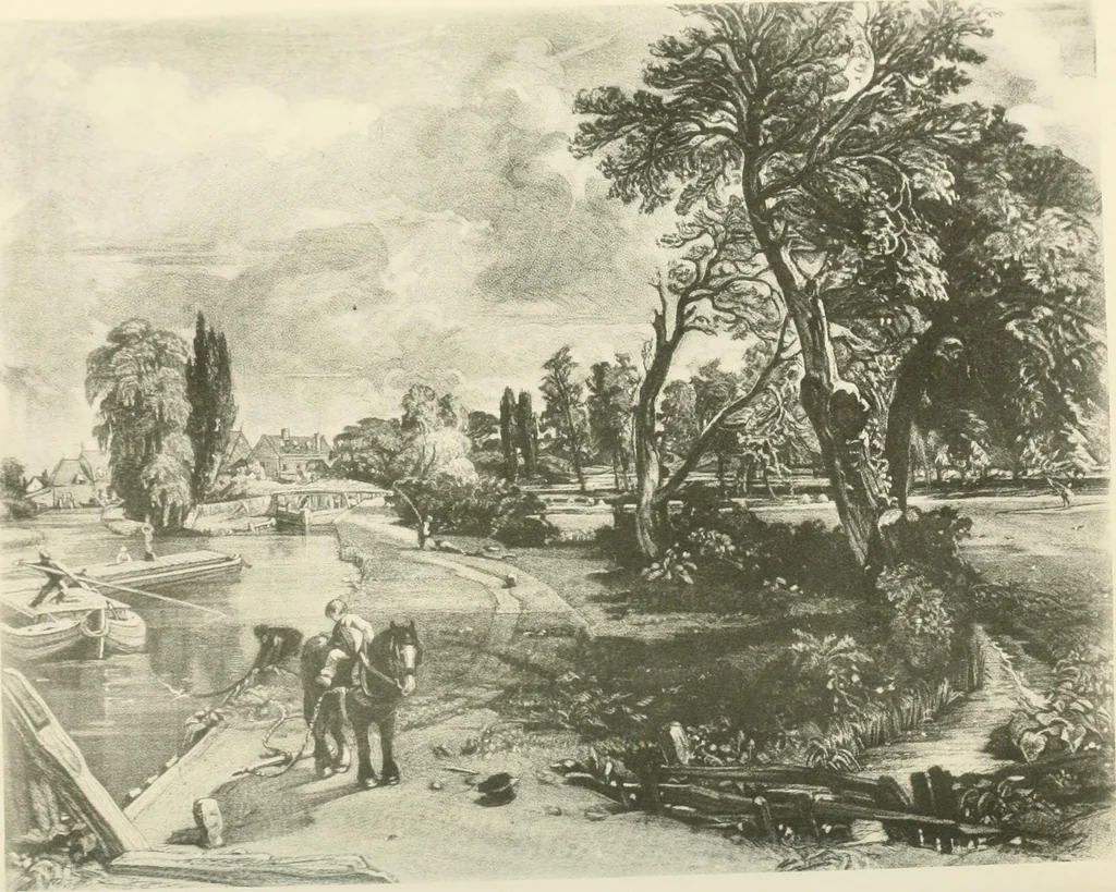 An illustration from Life and letters of John Constable, R. A, 1896, leaf 153