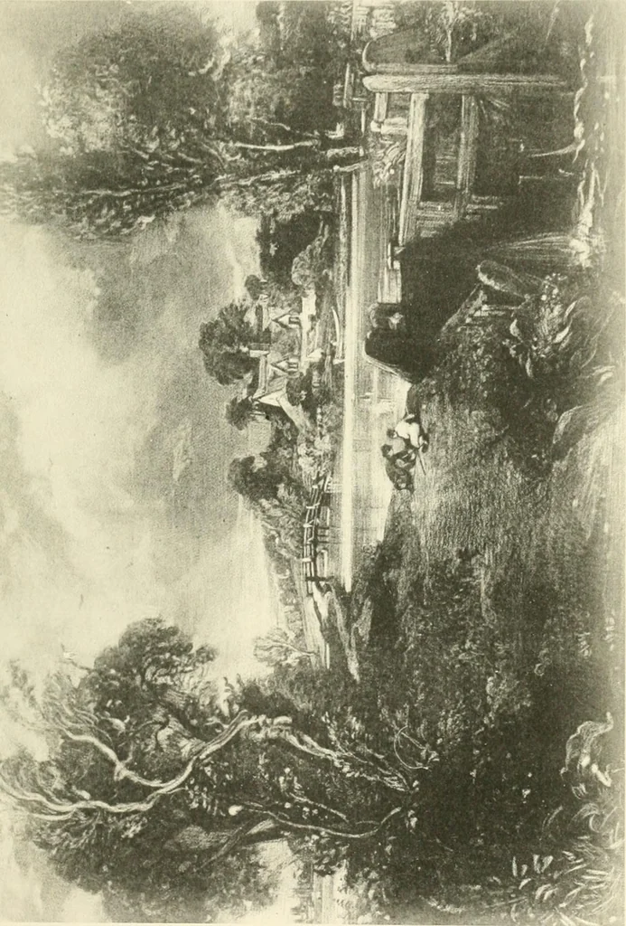 An illustration from Life and letters of John Constable, R. A, 1896, leaf 204