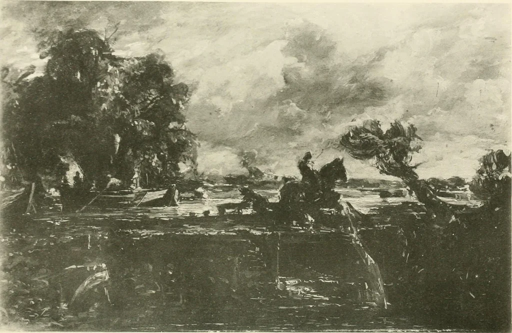 An illustration from Life and letters of John Constable, R. A, 1896, leaf 243