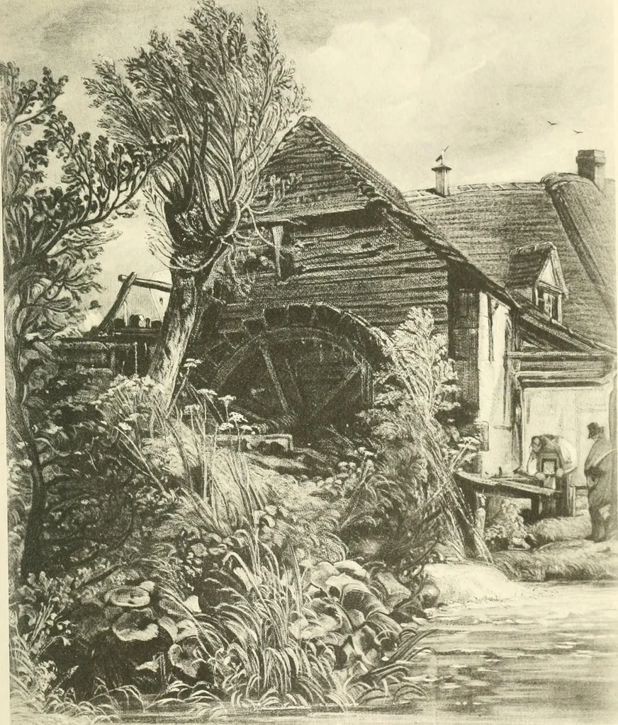 An illustration from Life and letters of John Constable, R. A, 1896, leaf 252