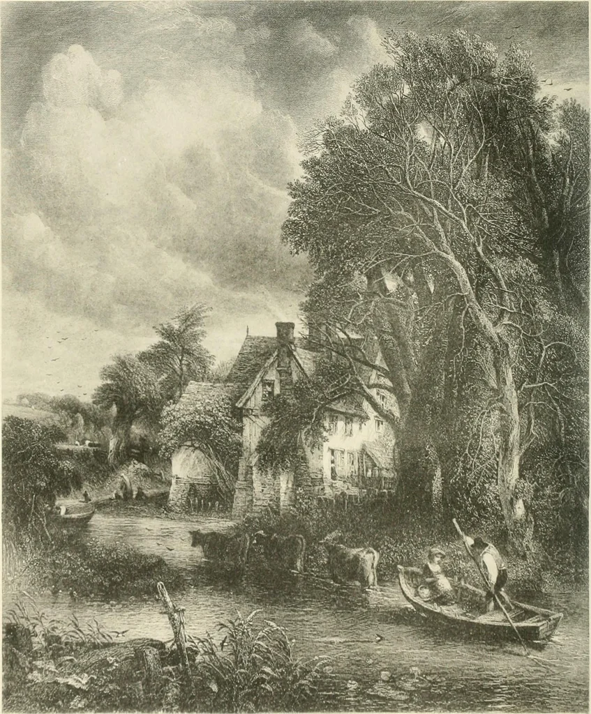 An illustration from Life and letters of John Constable, R. A, 1896, leaf 397