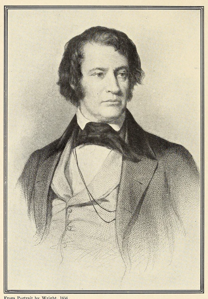 An illustration from Life of Charles Sumner, 1910, leaf 6