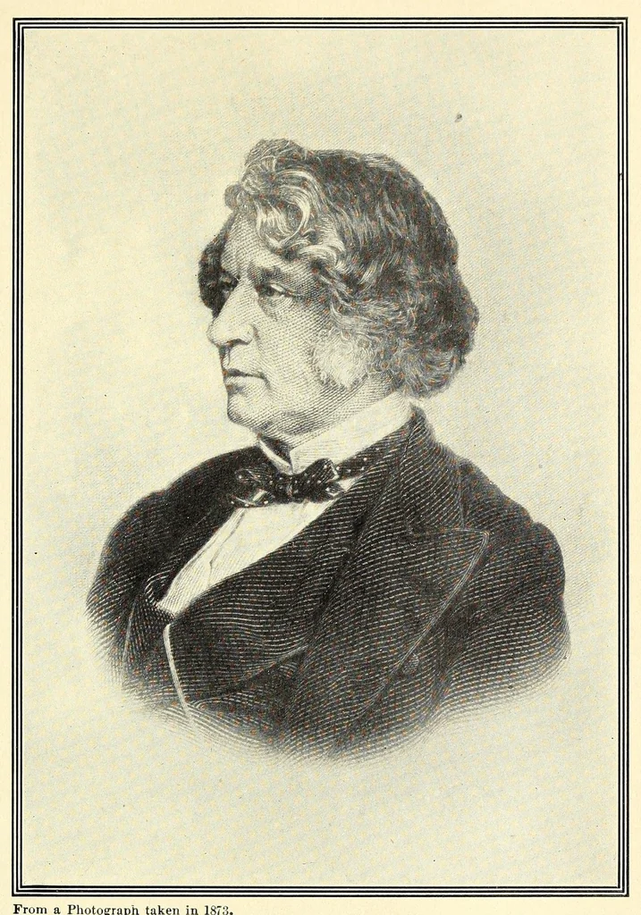 An illustration from Life of Charles Sumner, 1910, leaf 713