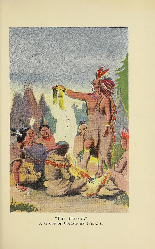 An illustration from The life of Colonel David Crockett : comprising his adventures as backwoodsman and and hunter ; his services as soldier and scout in the Creek War ; his electioneering canvasses ; his career as congressman ; his tour through the northern states ; and his services and death in the Texas war of independence, 1884, leaf 195