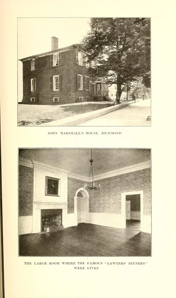 An illustration from The life of John Marshall, 1916, leaf 201