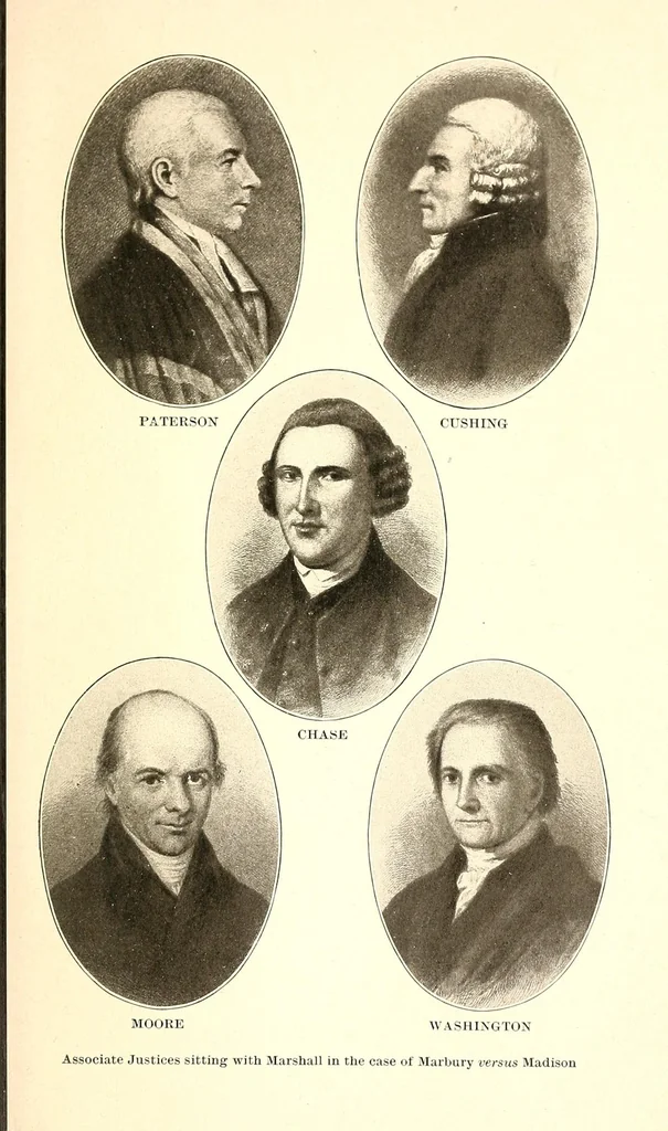 An illustration from The life of John Marshall, 1916, leaf 161