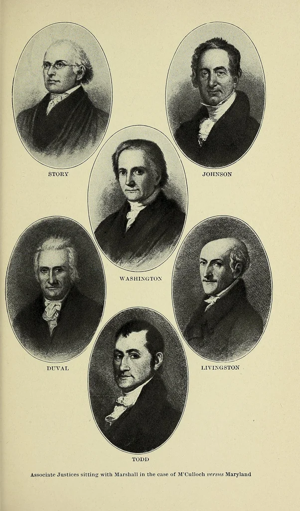 An illustration from The life of John Marshall, 1916, leaf 323
