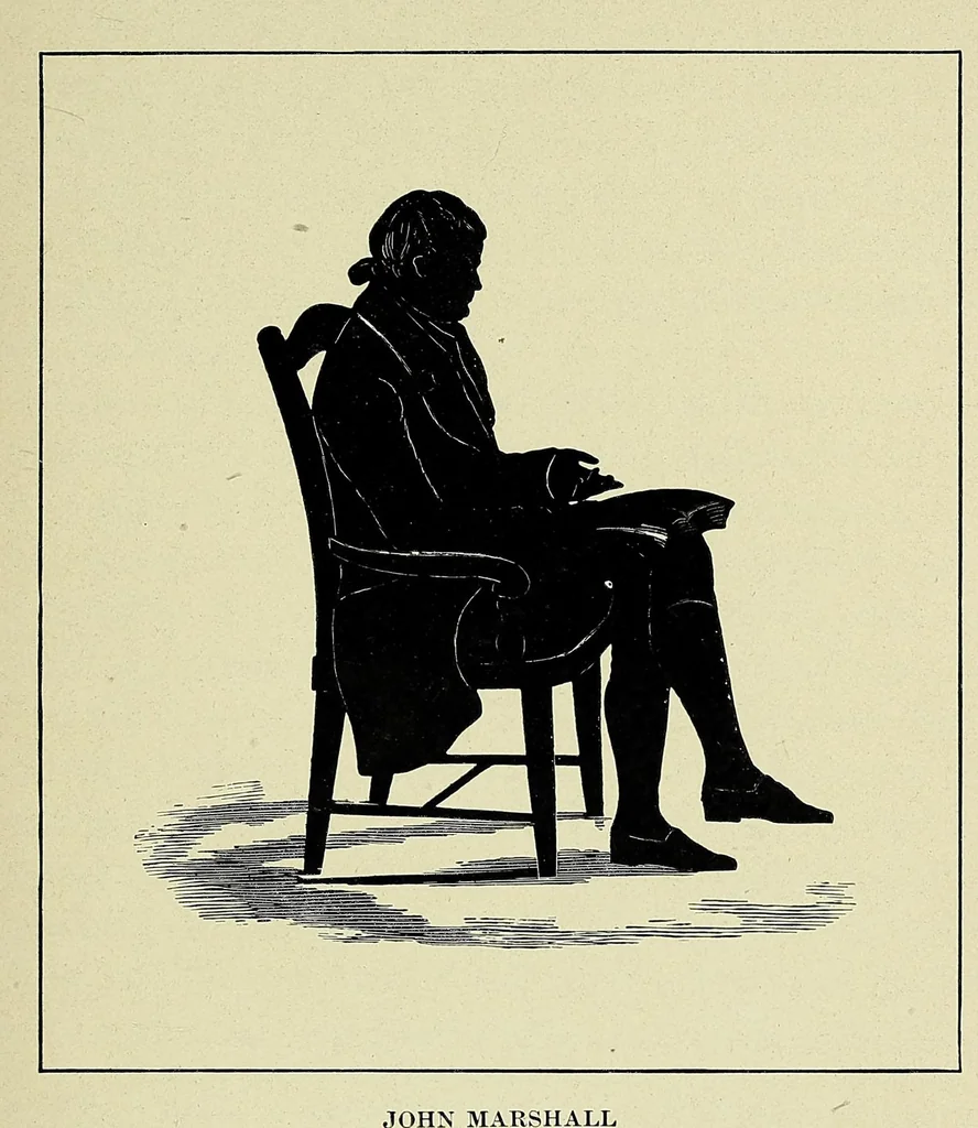 An illustration from The life of John Marshall, 1916, leaf 509