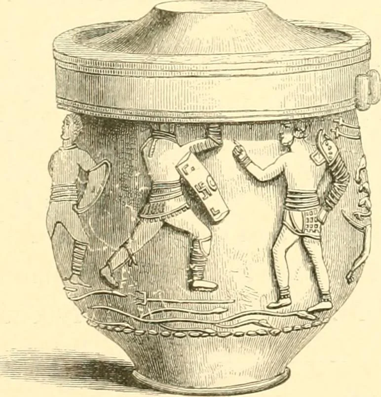 An illustration from The life of Josiah Wedgwood, from his private correspondence and family papers ... with an introductory sketch of the art of pottery in England, 1865, leaf 60