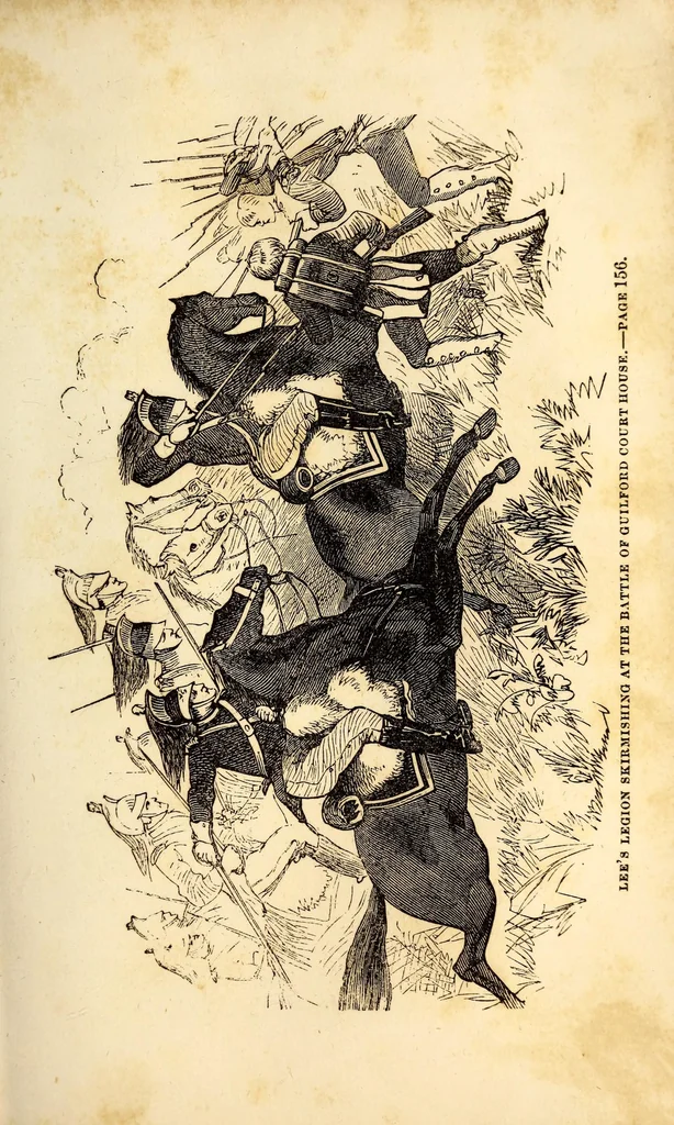 An illustration from Life of Major General Henry Lee, commander of Lee's legion in the revolutionary war, and subsequently governor of Virginia; to which is added the life of General Thomas Sumter of South Carolina, 1859, leaf 171