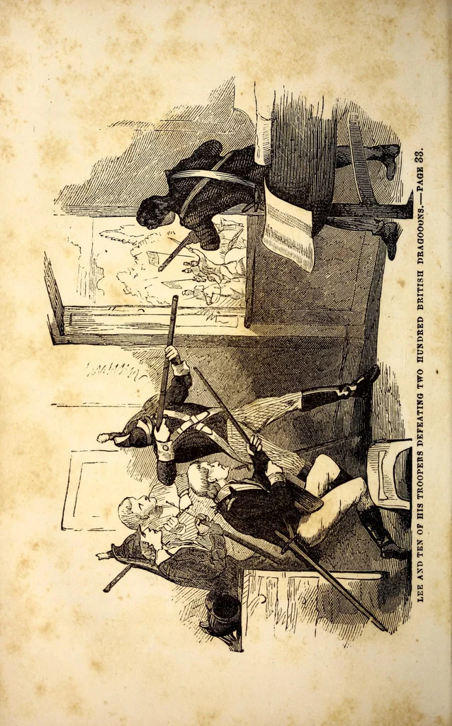 An illustration from Life of Major General Henry Lee, commander of Lee's legion in the revolutionary war, and subsequently governor of Virginia; to which is added the life of General Thomas Sumter of South Carolina, 1859, leaf 44