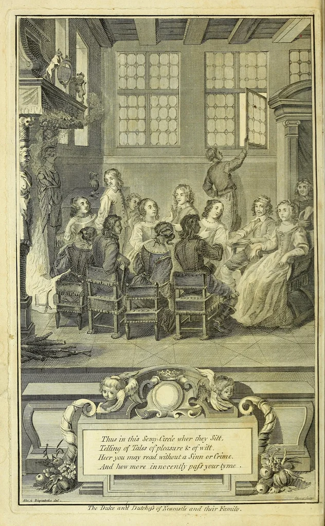 An illustration from The Life of the thrice noble High and Puissant Prince, William Cavendish, Duke, Marquess, and Earl of Newcastle .., 1667, leaf 6