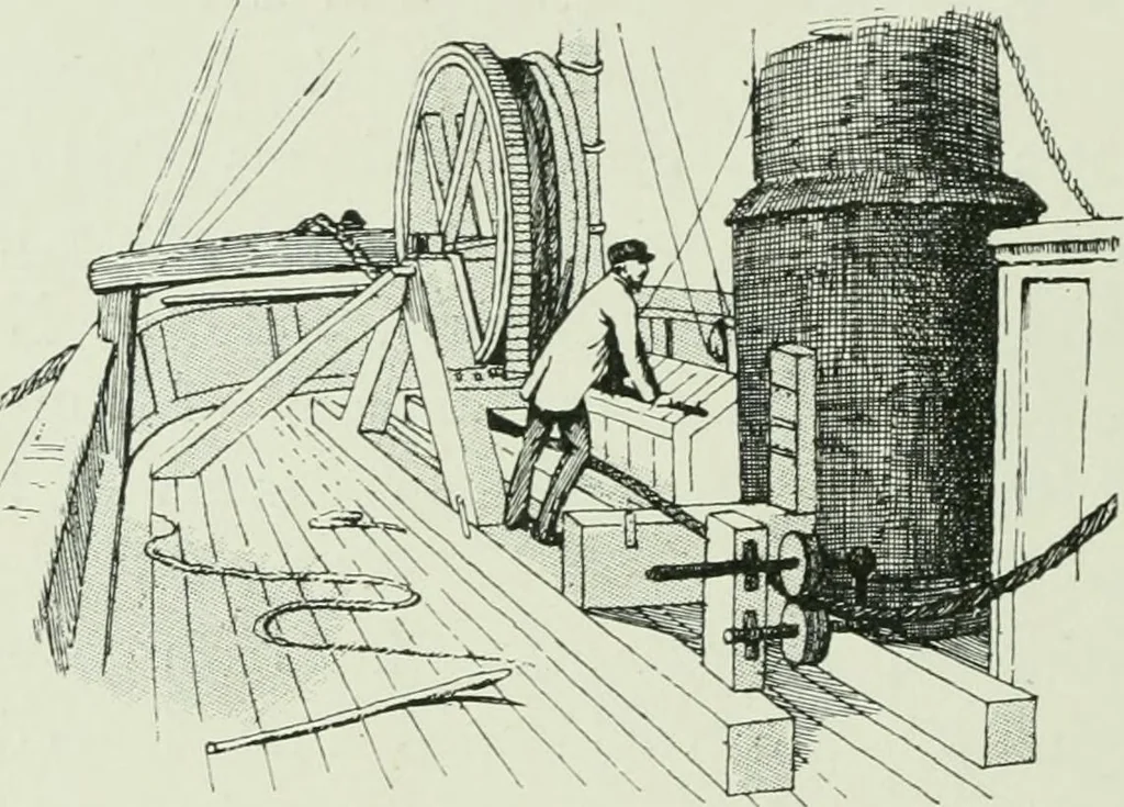 An illustration from The life story of the late Sir Charles Tilston Bright, civil engineer; with which is incorporated the story of the Atlantic cable, and the first telegraph to India and the colonies, 1899, leaf 109
