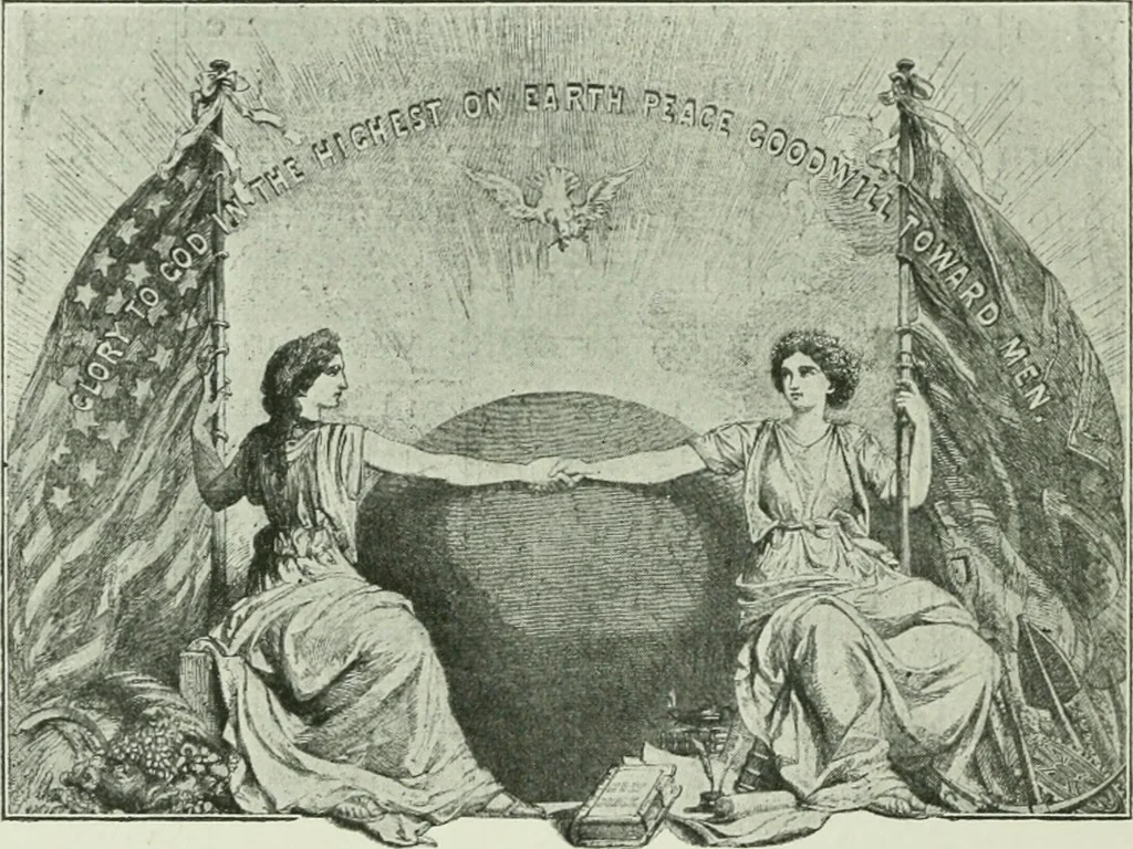 An illustration from The life story of the late Sir Charles Tilston Bright, civil engineer; with which is incorporated the story of the Atlantic cable, and the first telegraph to India and the colonies, 1899, leaf 305