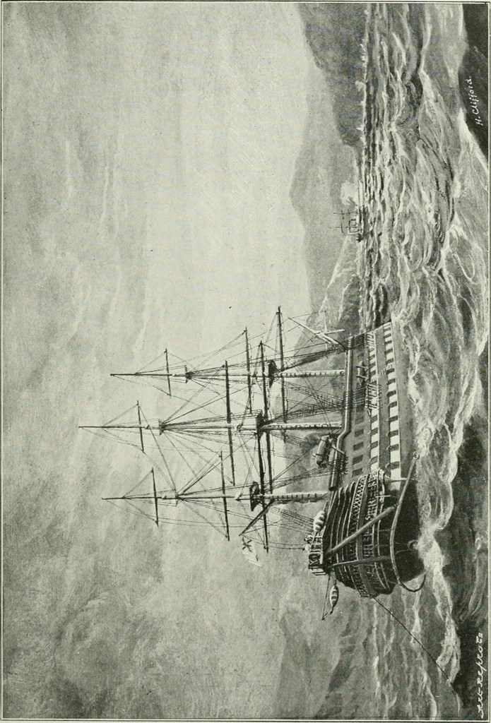 An illustration from The life story of the late Sir Charles Tilston Bright, civil engineer; with which is incorporated the story of the Atlantic cable, and the first telegraph to India and the colonies, 1899, leaf 340