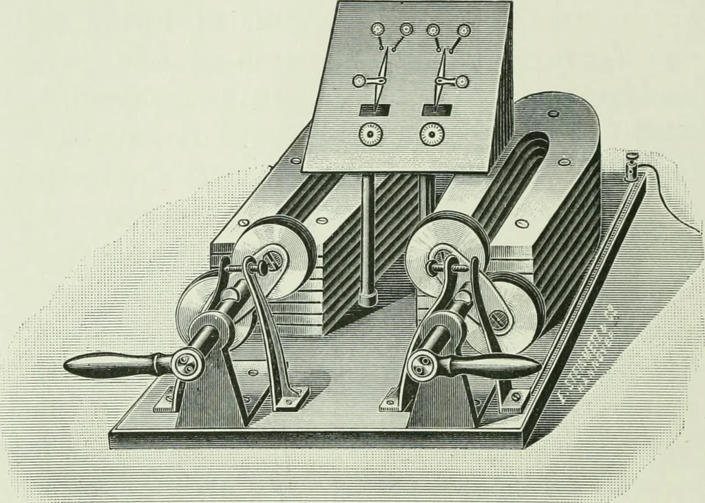 An illustration from The life story of the late Sir Charles Tilston Bright, civil engineer; with which is incorporated the story of the Atlantic cable, and the first telegraph to India and the colonies, 1899, leaf 91