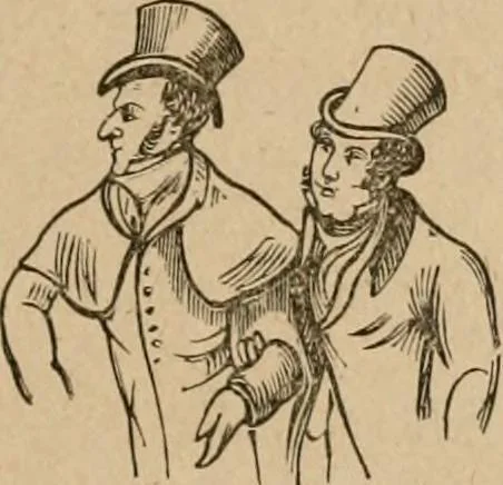 An illustration from The life and times of James Catnach : (late of Seven Dials), ballad monger, 1878, leaf 132