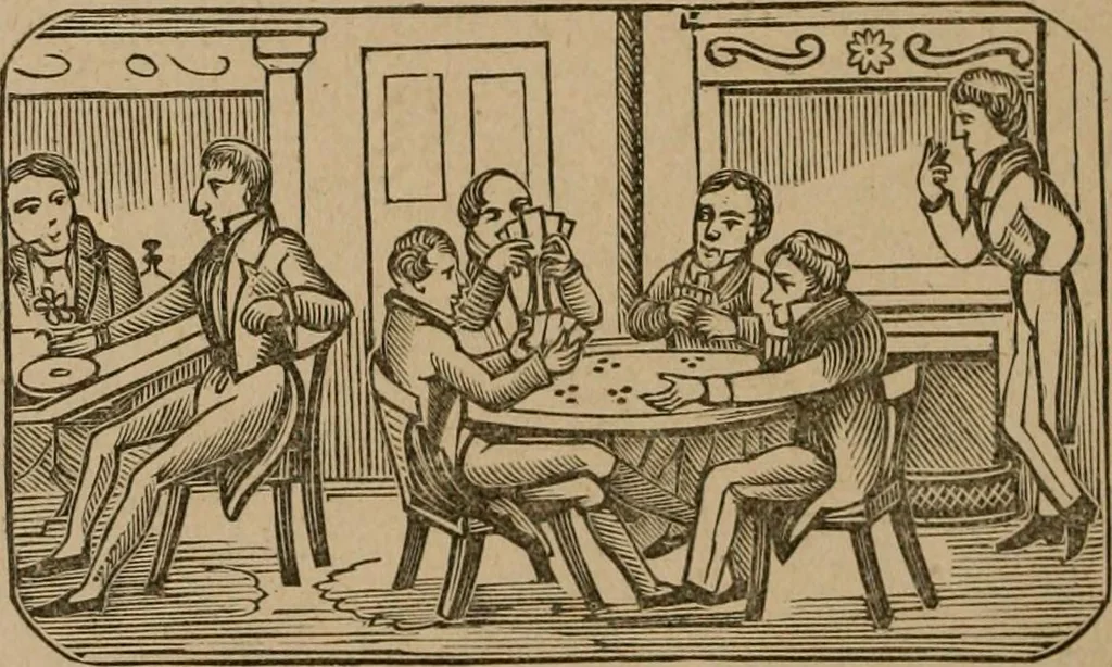 An illustration from The life and times of James Catnach : (late of Seven Dials), ballad monger, 1878, leaf 147