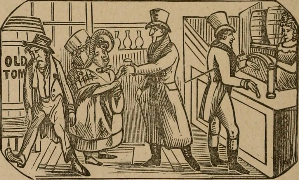 An illustration from The life and times of James Catnach : (late of Seven Dials), ballad monger, 1878, leaf 153