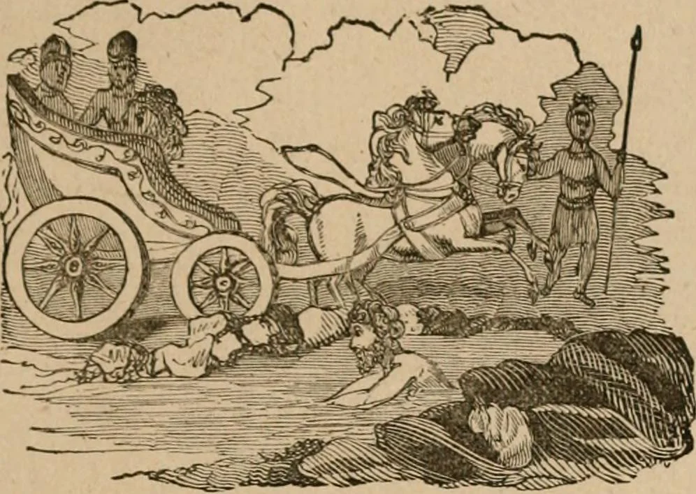 An illustration from The life and times of James Catnach : (late of Seven Dials), ballad monger, 1878, leaf 200