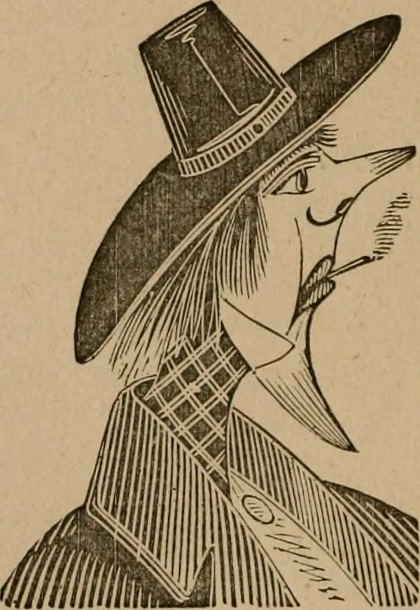 An illustration from The life and times of James Catnach : (late of Seven Dials), ballad monger, 1878, leaf 213