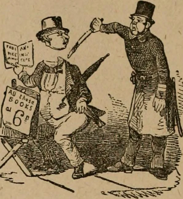 An illustration from The life and times of James Catnach : (late of Seven Dials), ballad monger, 1878, leaf 229