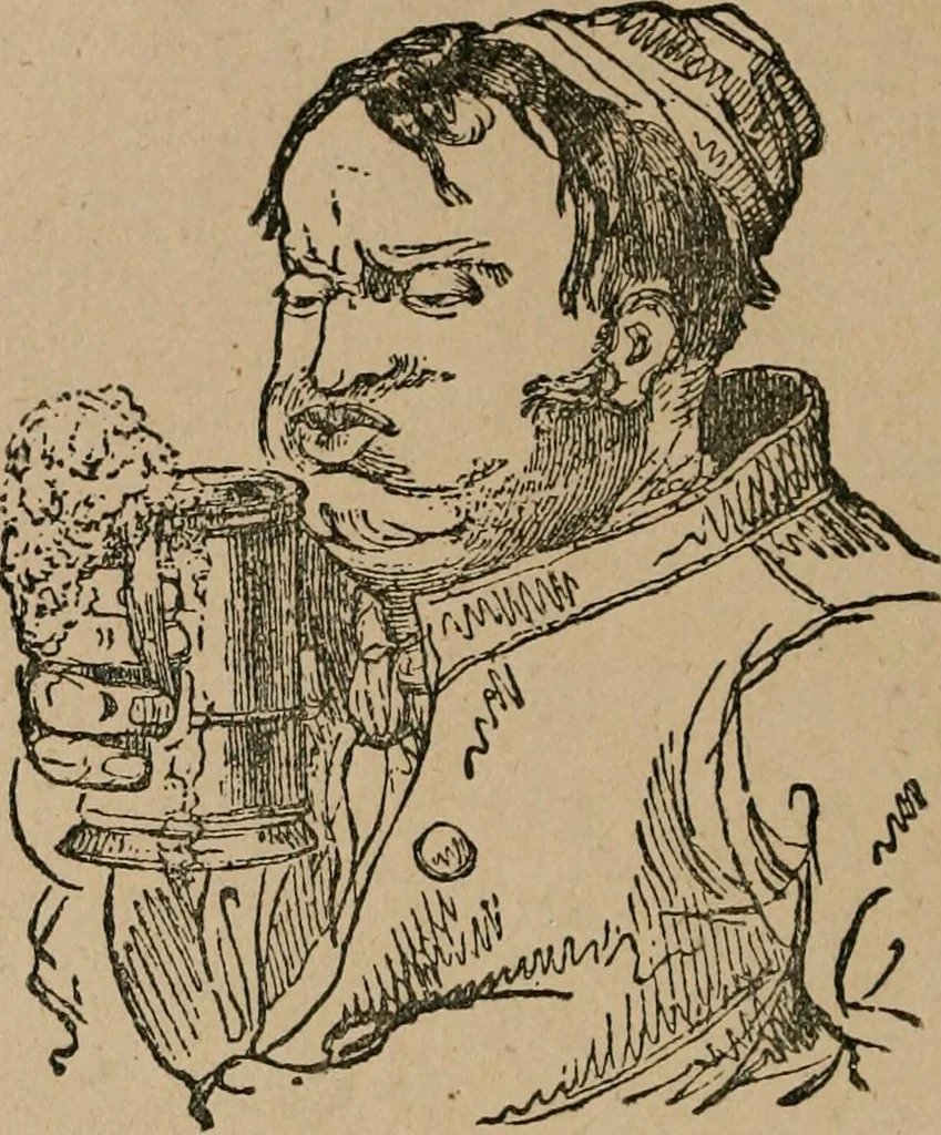 An illustration from The life and times of James Catnach : (late of Seven Dials), ballad monger, 1878, leaf 237
