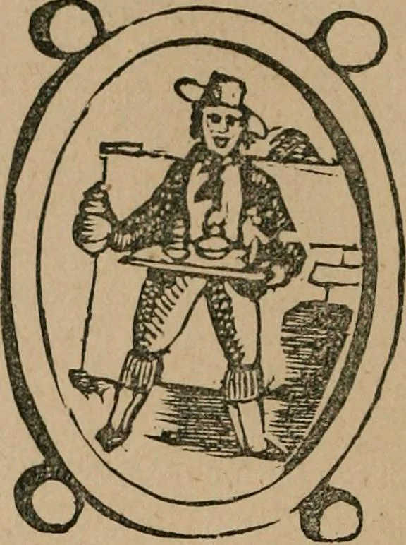 An illustration from The life and times of James Catnach : (late of Seven Dials), ballad monger, 1878, leaf 243