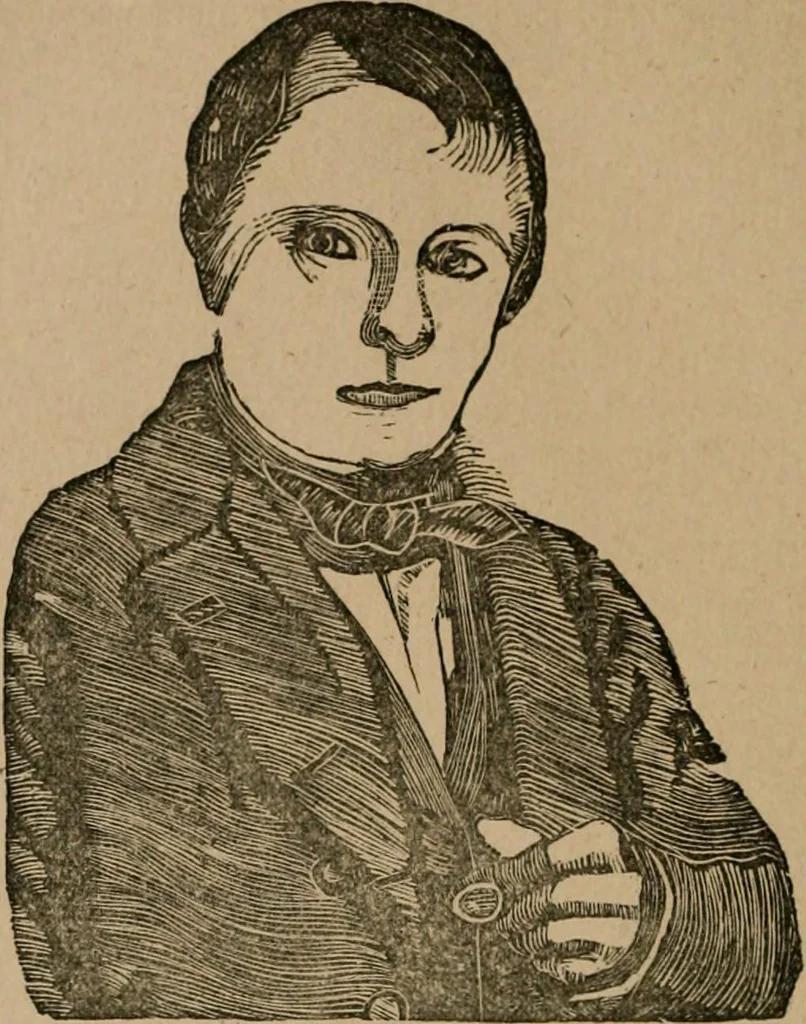An illustration from The life and times of James Catnach : (late of Seven Dials), ballad monger, 1878, leaf 257