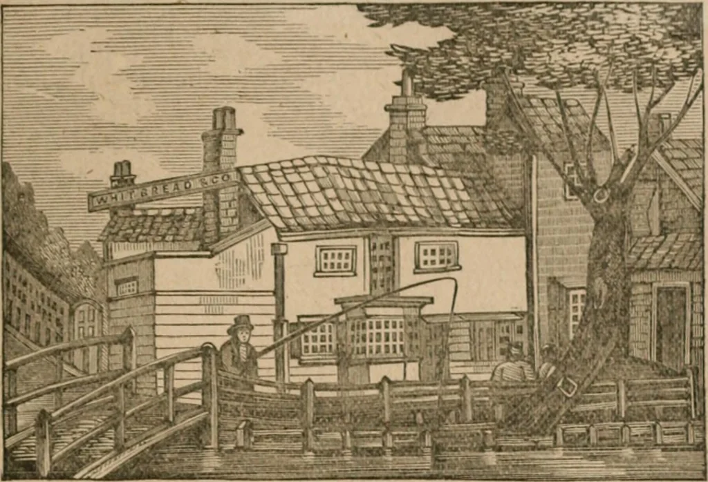An illustration from The life and times of James Catnach : (late of Seven Dials), ballad monger, 1878, leaf 272