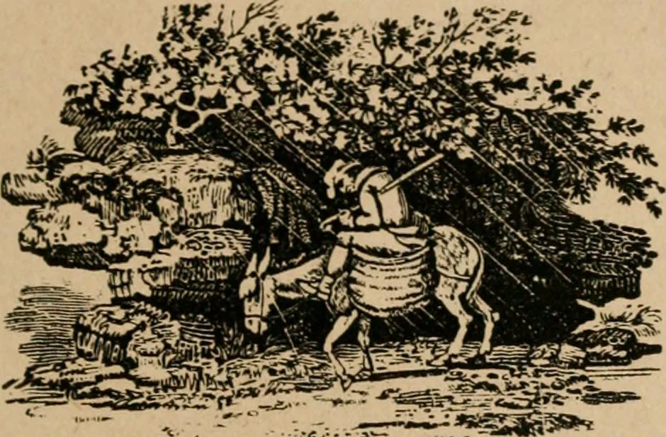An illustration from The life and times of James Catnach : (late of Seven Dials), ballad monger, 1878, leaf 28