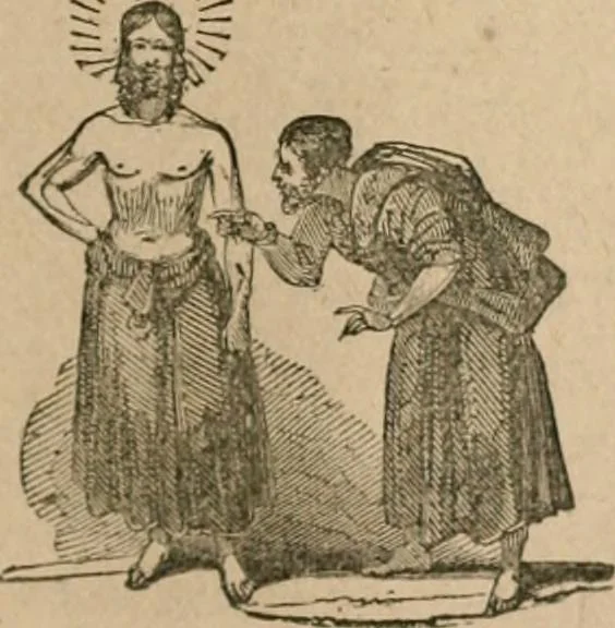 An illustration from The life and times of James Catnach : (late of Seven Dials), ballad monger, 1878, leaf 312