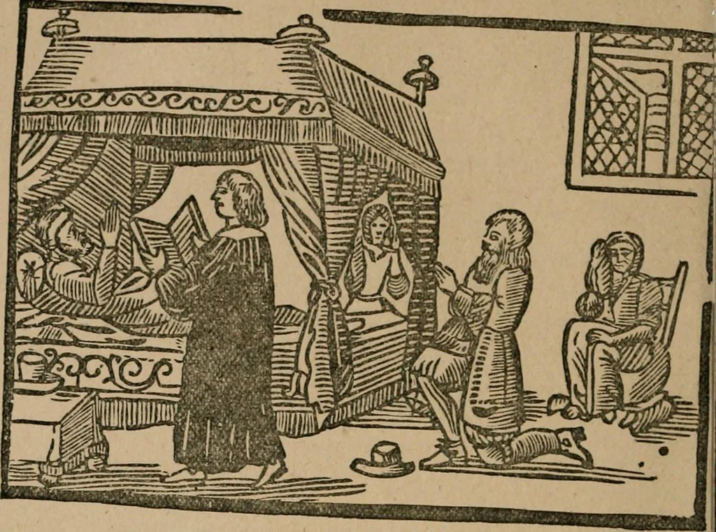 An illustration from The life and times of James Catnach : (late of Seven Dials), ballad monger, 1878, leaf 315