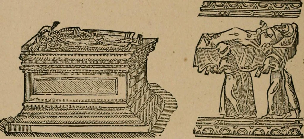 An illustration from The life and times of James Catnach : (late of Seven Dials), ballad monger, 1878, leaf 317