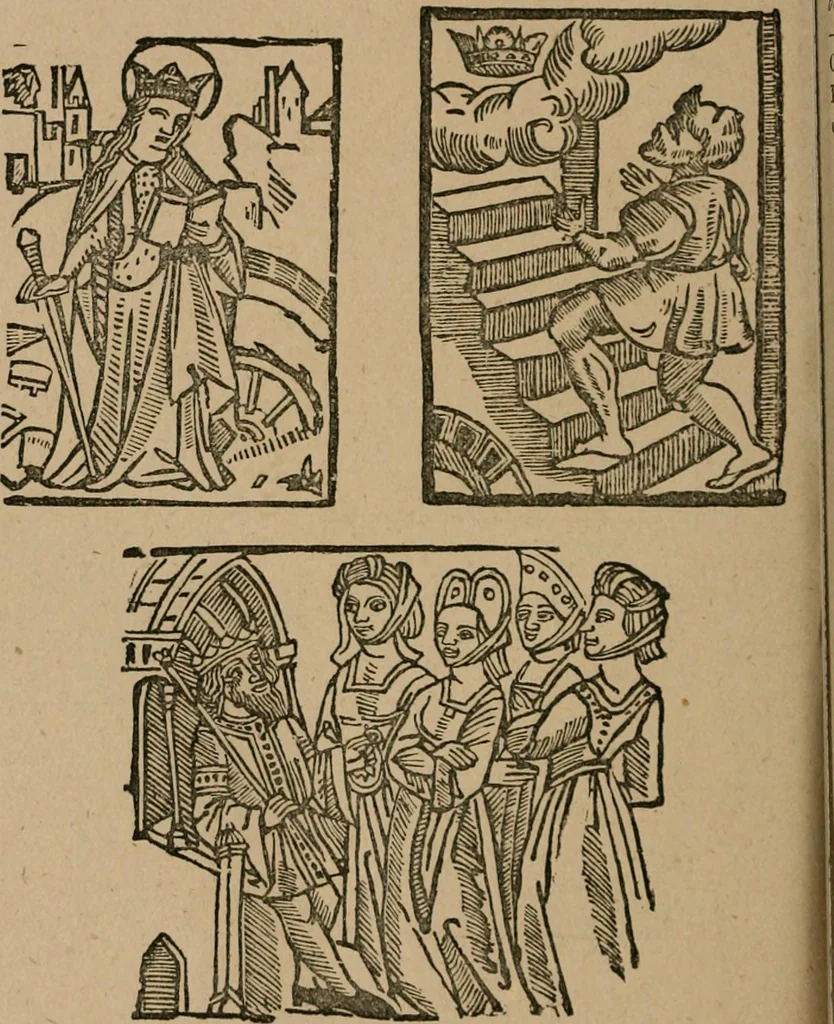 An illustration from The life and times of James Catnach : (late of Seven Dials), ballad monger, 1878, leaf 321