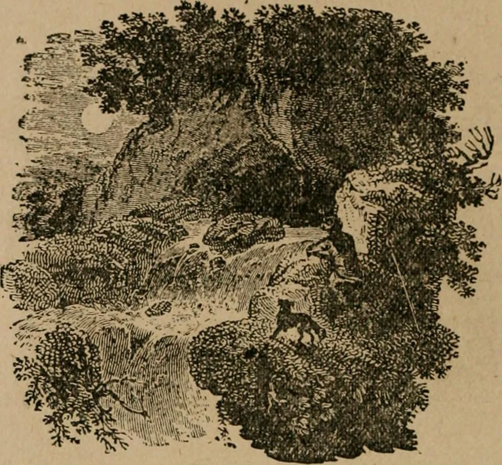 An illustration from The life and times of James Catnach : (late of Seven Dials), ballad monger, 1878, leaf 33