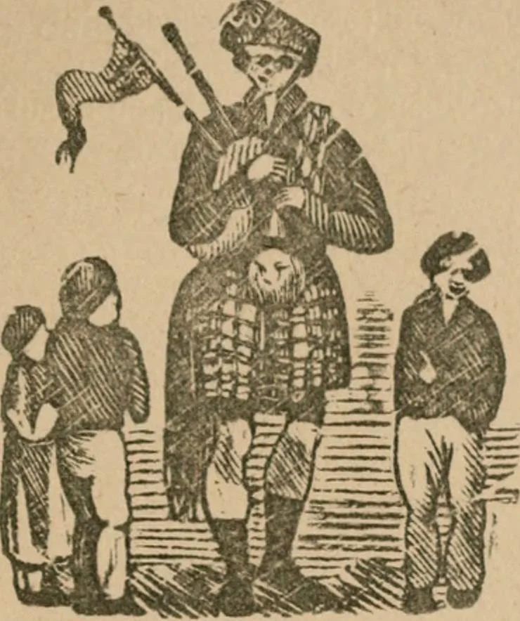 An illustration from The life and times of James Catnach : (late of Seven Dials), ballad monger, 1878, leaf 344