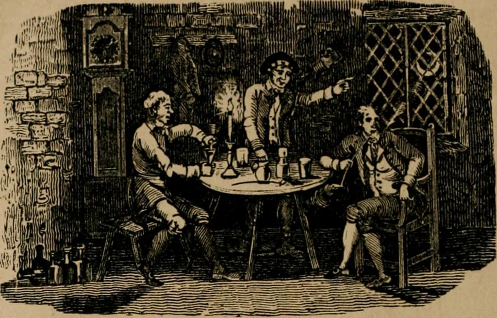 An illustration from The life and times of James Catnach : (late of Seven Dials), ballad monger, 1878, leaf 35