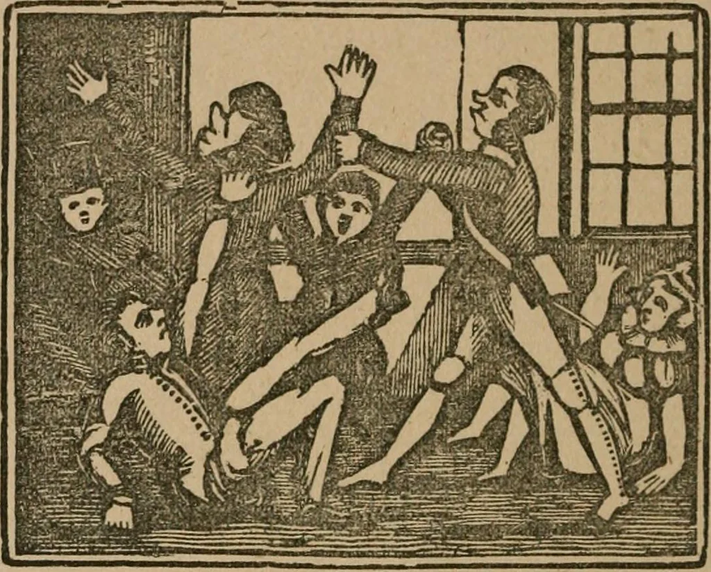 An illustration from The life and times of James Catnach : (late of Seven Dials), ballad monger, 1878, leaf 395