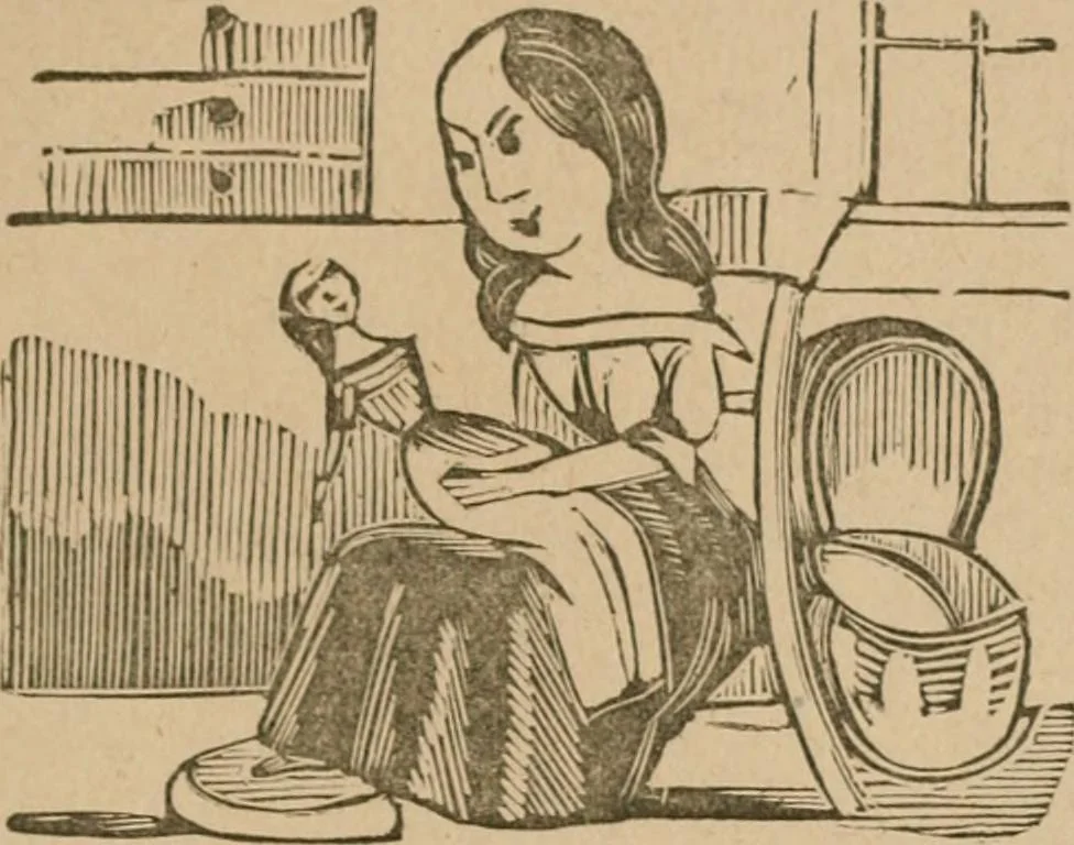 An illustration from The life and times of James Catnach : (late of Seven Dials), ballad monger, 1878, leaf 398