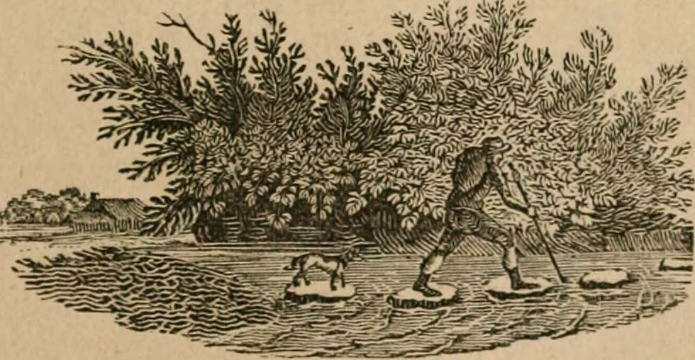An illustration from The life and times of James Catnach : (late of Seven Dials), ballad monger, 1878, leaf 40