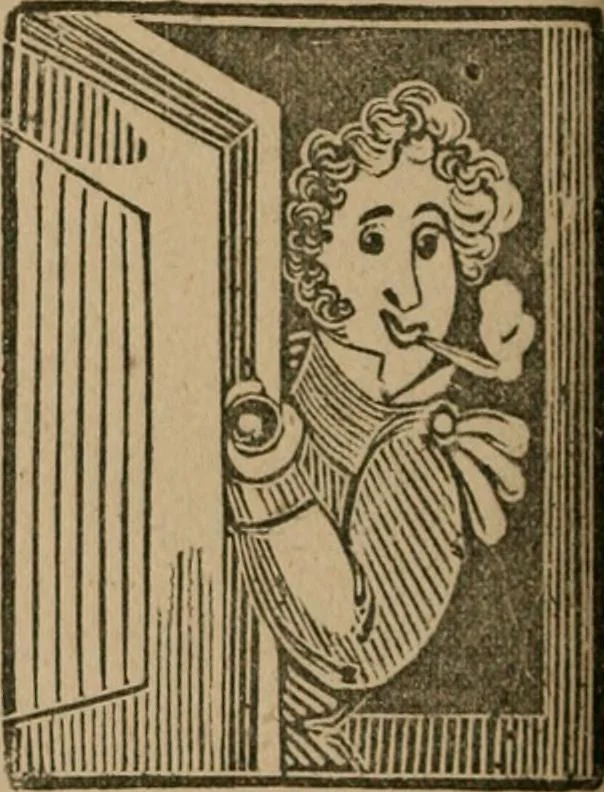 An illustration from The life and times of James Catnach : (late of Seven Dials), ballad monger, 1878, leaf 403