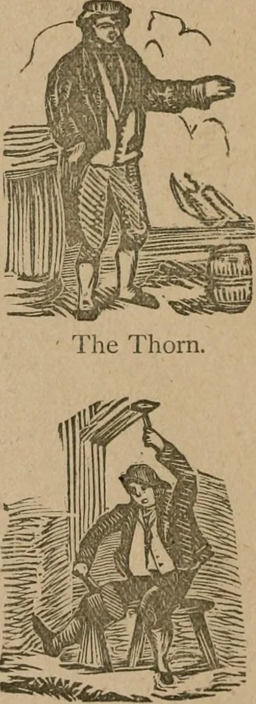 An illustration from The life and times of James Catnach : (late of Seven Dials), ballad monger, 1878, leaf 409