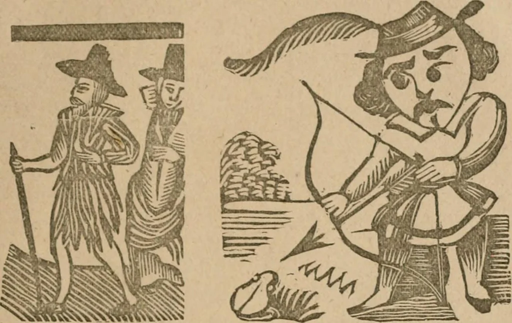 An illustration from The life and times of James Catnach : (late of Seven Dials), ballad monger, 1878, leaf 410